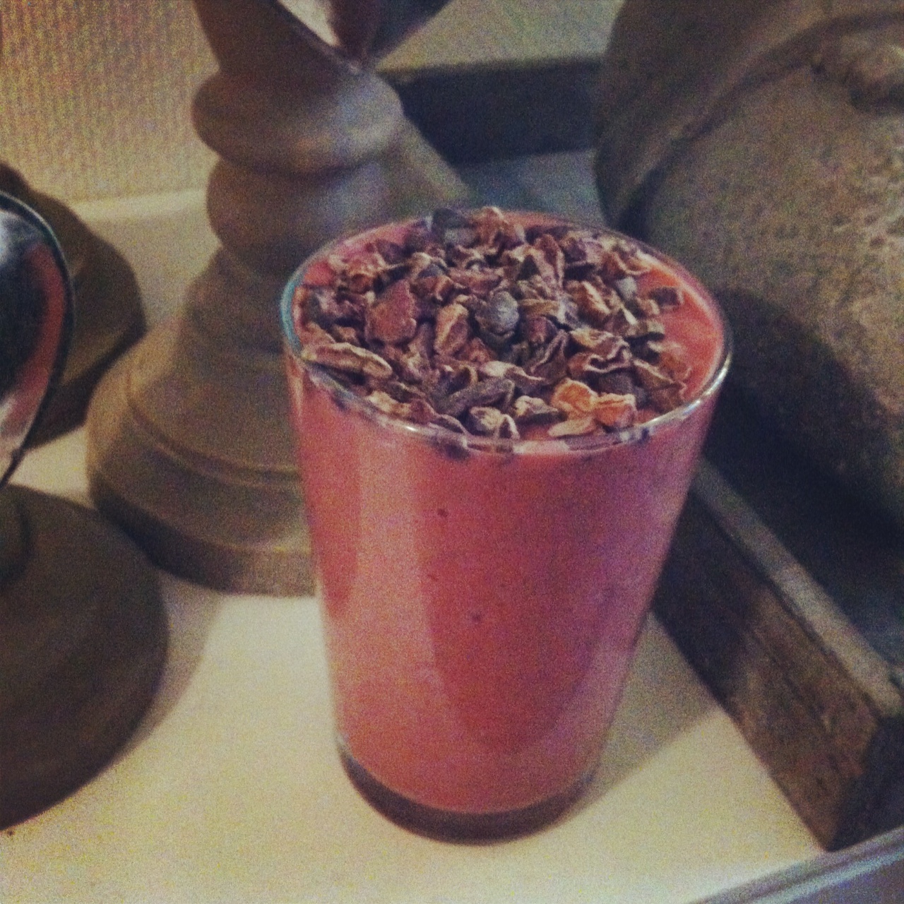 cranberry cacao nibs smoothie
