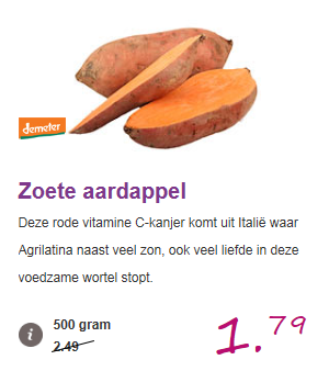 zoete aardappel